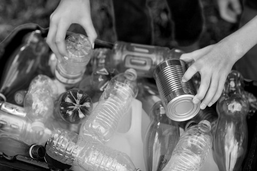 Residents participating in waste recycling in Barkingside
