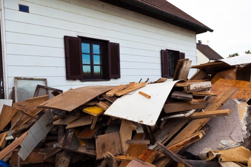 Clean and organized residential property after muck away